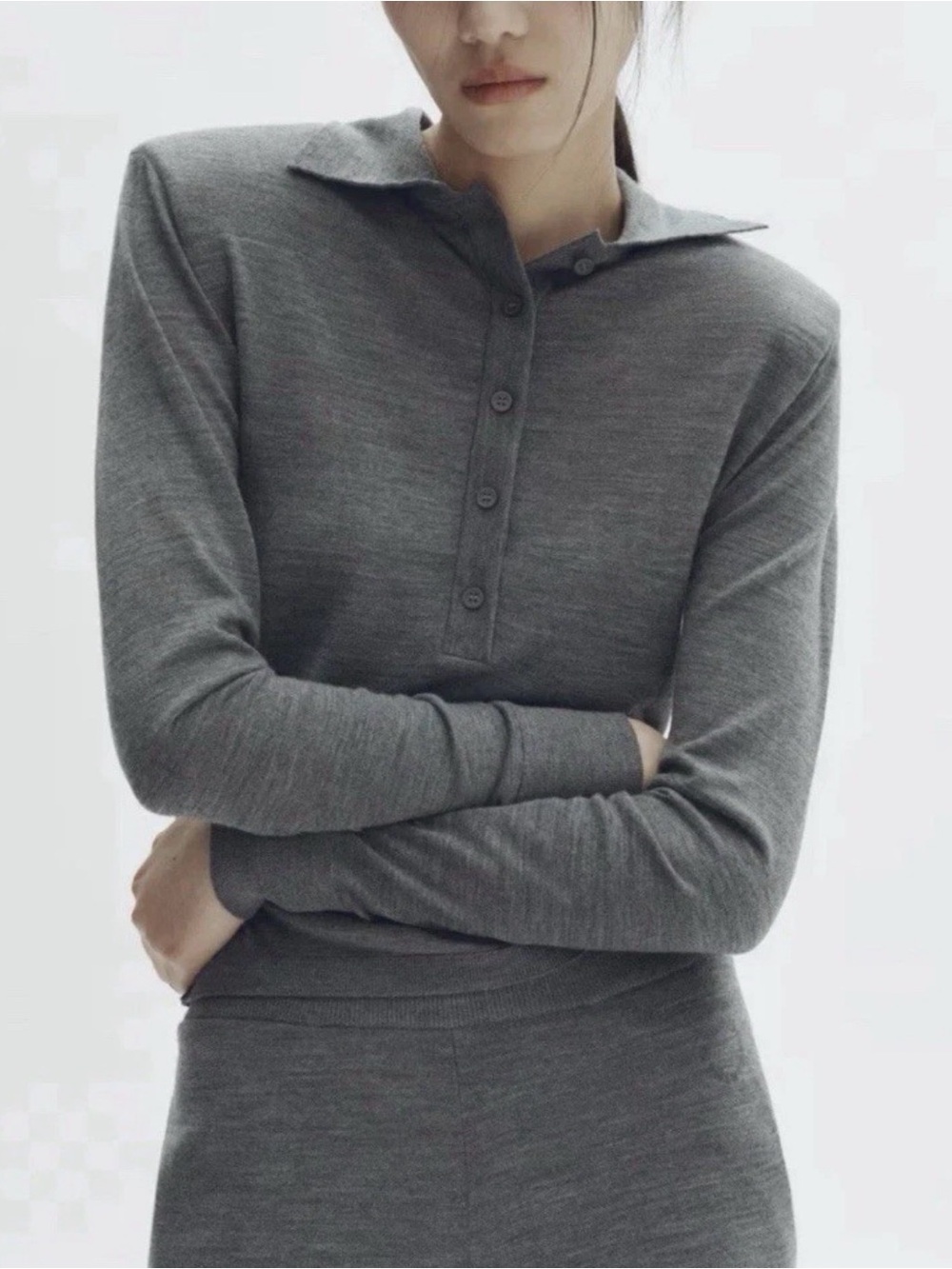 Stella mccartney H&M MERINO WOOL POLO TOP small NWT